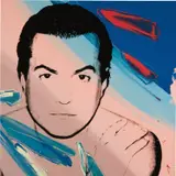Mario Borsato by Andy Warhol, 1981, synthetic polymer paint and silkscreen inks on canvas, sold Jun 2021