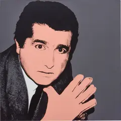 Carlo de Benedetti by Andy Warhol, 1979, synthetic polymer paint and silkscreen inks on canvas, sold Jun 2021