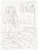 Andy Warhol, Moonwalk, 1986, graphite on HMP paper