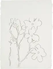 Flowers by Andy Warhol, 1980, graphite on HMP paper, sold Jun 2021