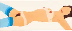 Tom Wesselmann, Stockinged Nude, 1980, thinned liquitex and graphite on 100% rag paper