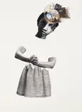 Deborah Roberts, Serenade, 2017, mixed media on paper