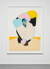 Chasing by Susumu Kamijo, 2018, oil crayon and pastel on Coventry cotton paper, sold Jun 2021