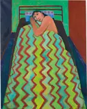 Igor Moritz, In bed, 2020, acrylic on canvas