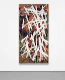 Spencer Lewis, The Bully Part/Untitled (The Bully Part Verso), 2016, mixed media on cardboard laid on canvas