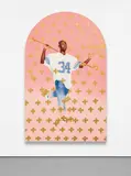 Kehinde Wiley, Passing/Posing (Decoration of the Chapel of the Sacrament in the Cathedral of Udine, Resurrection), 2003, oil on canvas mounted to panel