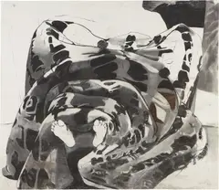 Untitled by Njideka Akunyili Crosby, 2011, graphite and charcoal on paper, sold Jun 2021