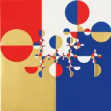 Samurai Tree 20W by Gabriel Orozco, 2007, tempera and gold leaf on wood, sold Jun 2021