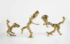 The Three Furies by Sherrie Levine, 2006, cast bronze, in 3 parts, offered Jun 2021