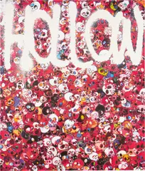 Hollow by Takashi Murakami, 2014, acrylic on canvas, sold Jun 2021