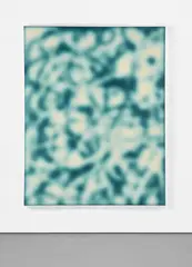 Jeff Elrod, Air-Step (Blue), 2013, UV ink on canvas