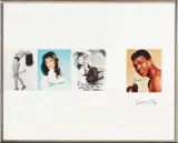 Richard Prince, Untitled (Publicity), 1999, ink on six publicity photographs, in artist's frame