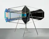 Ólafur Elíasson, Blue double kaleidoscope, 2005, stainless steel, mirror and color effect filter glass