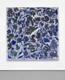 Ross Bleckner, Half is for the Moon, 2009, oil on photographic paper mounted to aluminum