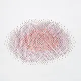 Teresita Fernández, Shot (pink), 2002, acrylic cubes