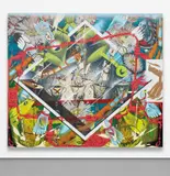 Lari Pittman, Untitled #1, 2010, acrylic, Cel-Vinyl, aerosol lacquer and gesso on canvas mounted to panel