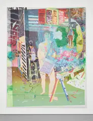 Michael Williams, Ikea Be Here Now, 2013, inkjet and airbrush on canvas