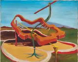 George Condo, Untitled (Surreal Landscape with Teeth)