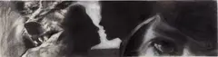Untitled (Lover's Eye) by Robert Longo, 1985, charcoal, graphite, pastel and acrylic on paper, sold Jun 2021