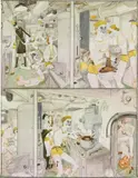 Hilary Harkness, Big Chicken Dinner, 2008, watercolor and graphite on paper