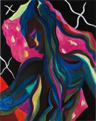 Mira Dancy, Black Butterfly, 2016, acrylic on canvas