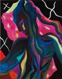Mira Dancy, Black Butterfly, 2016, acrylic on canvas