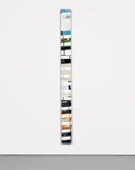 Kelley Walker, Untitled, 2010, four-color process silkscreen collage with acrylic ink on canvas, Progressive Architecture ; June 1978