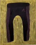 Travis Fish, Kenny's Pants, 2019, acrylic on velvet