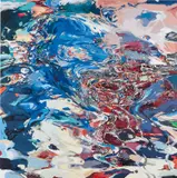 Anne Kagioka Rigoulet, Figure k-h-7, 2020, oil and mixed media on panel