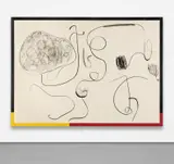 Christian Rosa, seasalt in heaven, 2014, oil, charcoal, pencil, resin and rabbit skin glue on canvas