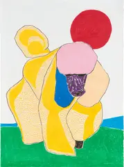 Roaming by Susumu Kamijo, 2017, pastel pencil and oil pastel on paper, sold Sep 2021