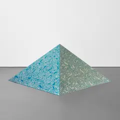 Keith Haring, Pyramid, 1989, anodized aluminum