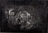 Yashua Klos, The First Seen 'Two Crown' Meteor, 2010, woodblock print on paper