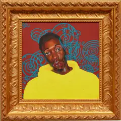 Kehinde Wiley, Untitled (Mugshot), 2001, oil on canvas, in artist's frame