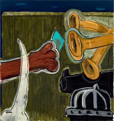 Enrico Riley, Untitled: Evening, Shakedown, 2015, oil on canvas
