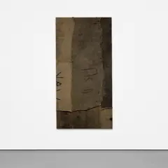 Ibrahim Mahama, Untitled, 2014, jute coal sacks and thread