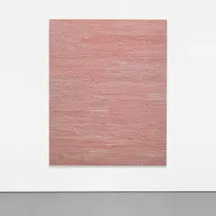 Jennifer Guidi, Untitled (Field SF #2F, Red and Lilac), 2015, oil on canvas