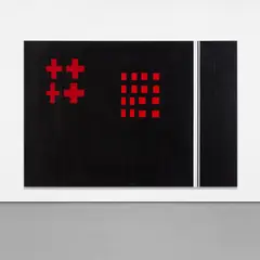 David Diao, Untitled, 1986, acrylic on canvas