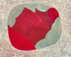 Untitled (6–19) by Thomas Nozkowski, 1987, oil on canvasboard, sold Sep 2021