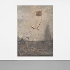 Daniel Senise, That Old Silhouette, 1993, acrylic and iron swarf on canvas