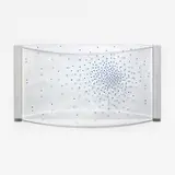 Teresita Fernández, Midnight, Late May, 2004, silkscreen ink on glass and wood