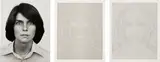 Charles Gaines, FACES: Set #13, Kerny Callaway, 1978, gelatin silver print and ink on paper, triptych
