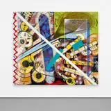 Lari Pittman, Music Room, 2011, acrylic, Cel-Vinyl and aerosol lacquer on canvas, laid on panel