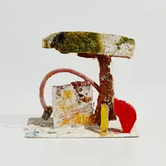Untitled #6 by Eddie Martinez, 2013, wood, plaster, foam, rubber, metal, clay, enamel, oil, spray paint and epoxy, sold Sep 2021
