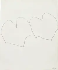 Wild Grape by Ellsworth Kelly, 1960, graphite on paper, sold Sep 2021
