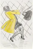 Ella Kruglyanskaya, Untitled (Woman with Yellow Jacket)