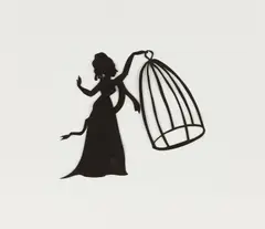 Kara Walker, Untitled, 1998, cut paper collage on paper