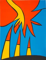 Nicholas Krushenick, Flash Point, 1964, acrylic and cut paper collage on paper