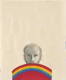 Robert Bechtle, Self-Portrait, 1965, gouache and graphite on paper