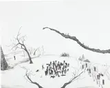 Robyn O'Neil, We are not o.k., we cannot live like this anymore, 2005, graphite on paper